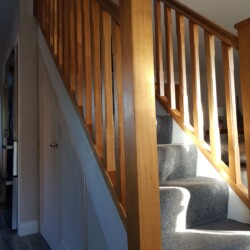 Internal oak staircase